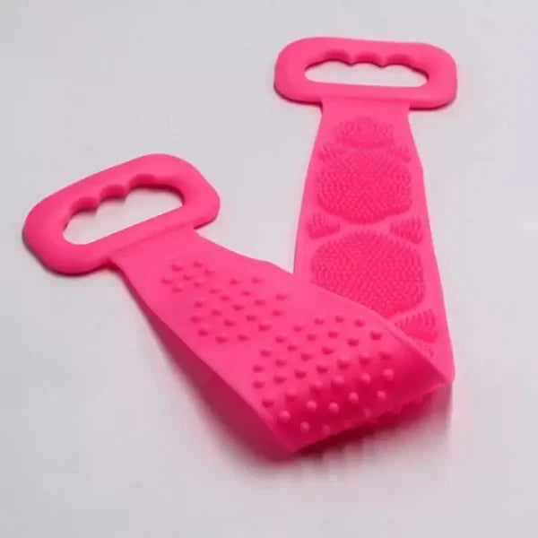 Single Side Bath Towel Scrubber ( Random Color ) | Silicone Scrubber WhatsApp: 03108581141
