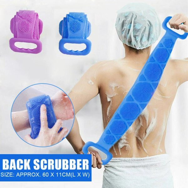 Single Side Bath Towel Scrubber ( Random Color ) | Silicone Scrubber WhatsApp: 03108581141